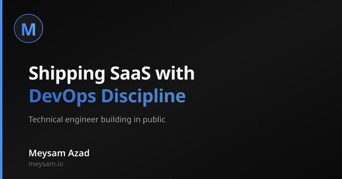 Meysam Azad - Building in Public